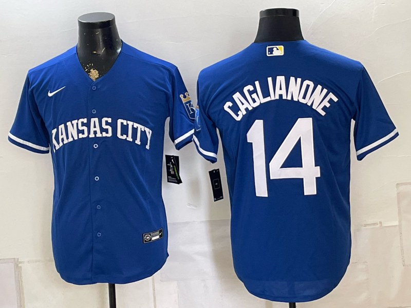 Men Kansas City Royals #14 Caglianone blue Nike MLB 2026 Jersey 0822001->san francisco 49ers->NFL Jersey